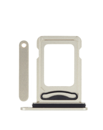 Dual Sim Card Tray for iPhone 15 / 15 Plus (YELLOW)