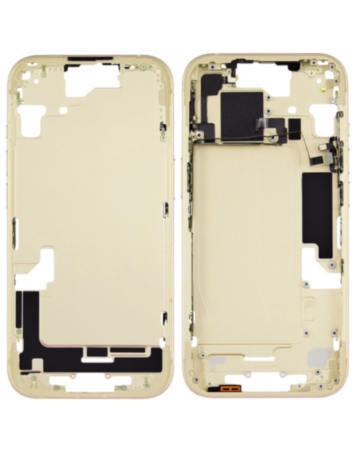 Middle Frame with Small Parts for iPhone 15 (YELLOW) (US Version)