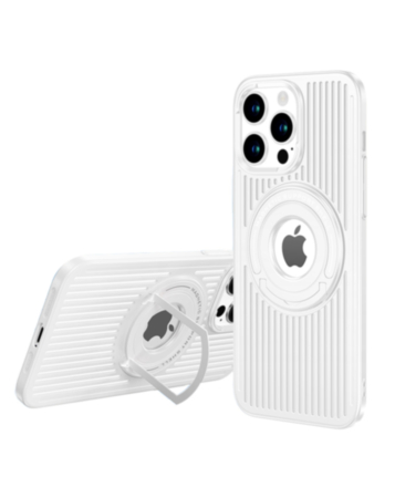 Airflow Magsafe Case with Stand - WHITE for iPhone 15 Pro (Only Ground Shipping)