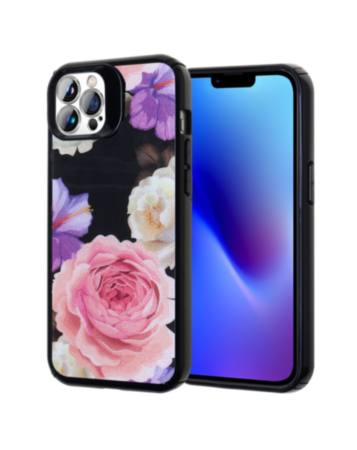 Wireless Charging Fashion Heavy Duty Case - ROSE for iPhone 15 Pro (Only Ground Shipping)