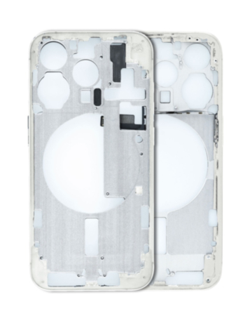 Middle Frame with Small Parts for iPhone 15 Pro (WHITE TITANIUM) (US Version)