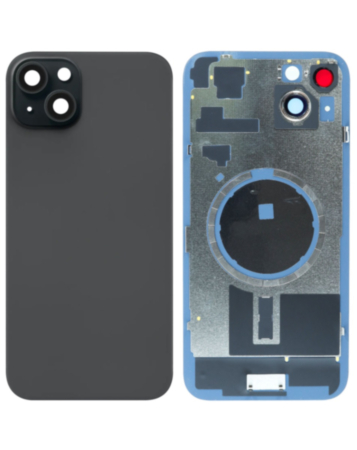 Back Glass with MagSafe Magnet for iPhone 15 Plus (NO LOGO) (BLACK)