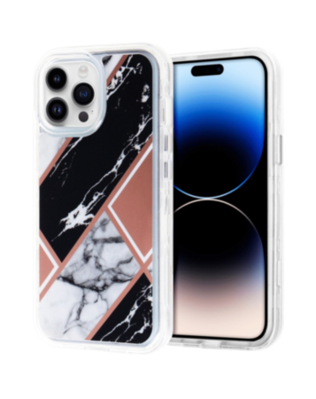 New Fashion Heavy Duty Case - Style 3 for iPhone 15 Pro (Only Ground Shipping)