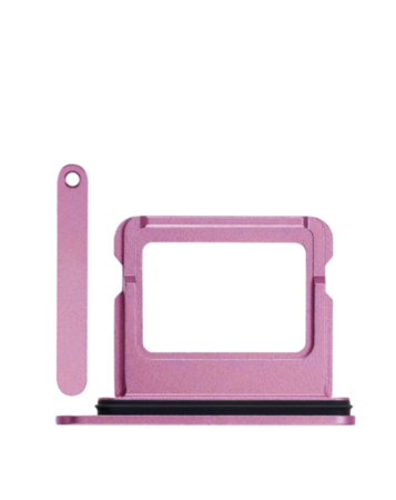 Dual Sim Card Tray for iPhone 16 / 16 Plus (PINK)