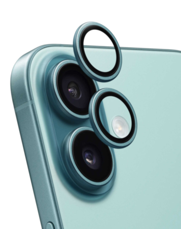 Back Camera Lens with Bracket & Bezel for iPhone 16 / 16 Plus (Premium) (TEAL) (2 Piece Set)