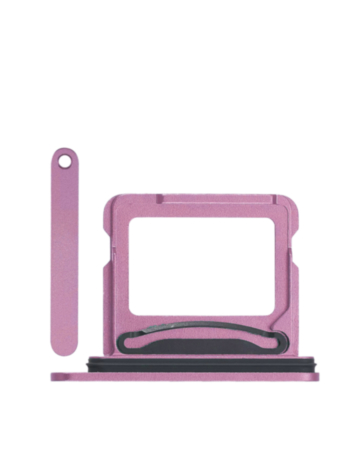 Single Sim Card Tray for iPhone 16 / 16 Plus (PINK)