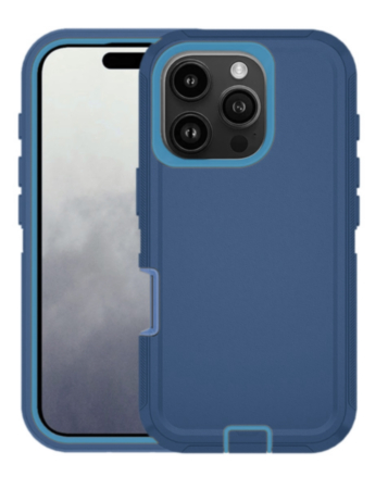 Heavy Duty Case for iPhone 16 Pro (BLUE) (Only Ground Shipping)