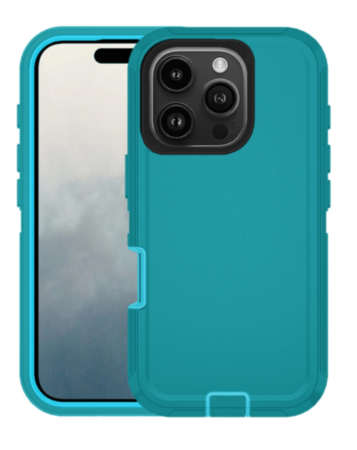 Heavy Duty Case for iPhone 16 Pro (TEAL) (Only Ground Shipping)