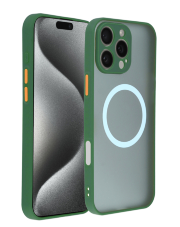 Wireless Charging Protector Matte Case - DARK GREEN for iPhone 16 Pro (Only Ground Shipping)
