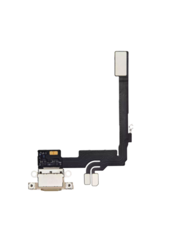 Order the Charging Port Flex Cable for iPhone 16 Pro in Desert Titanium, aftermarket.