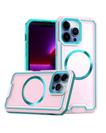 Non - Slip Translucent Matte Wireless Charging Case - TEAL for iPhone 16 Pro / 17 (Only Ground Shipping)