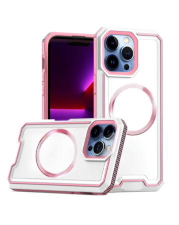 Non-Slip Translucent Matte Wireless Charging Case (WHITE) for iPhone 16 Pro / 17 (Only Ground Shipping)