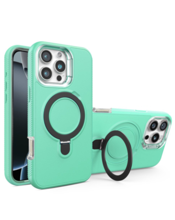 Support Heavy Duty Case with Wireless Charging Kickstand - SKY BLUE for iPhone 16 Pro (Only Ground Shipping)