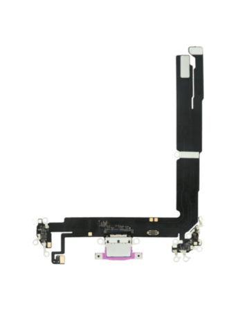 Charging Port Flex Cable for iPhone 16 Plus (Aftermarket) (PINK)