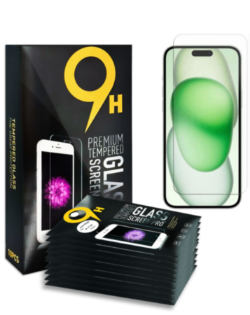 Clear Tempered Glass for iPhone 16 Plus (2.5D / 10 Pcs)