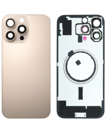 Back Glass with MagSafe Magnet for iPhone 16 Pro Max (NO LOGO) (DESERT TITANIUM) 