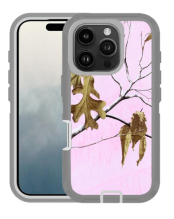 Heavy Duty Case for iPhone 16 Pro (CAMO PINK) (Only Ground Shipping)