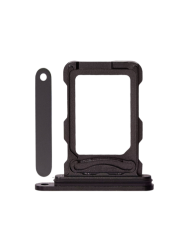 Dual Sim Card Tray for iPhone 16 Pro / 16 Pro Max (BLACK TITANIUM)