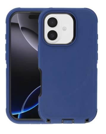 Heavy Duty Case for iPhone 17 (DARK BLUE & BLACK) (Only Ground Shipping)