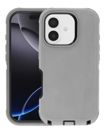 Heavy Duty Case for iPhone 17 (GRAY & BLACK) (Only Ground Shipping)
