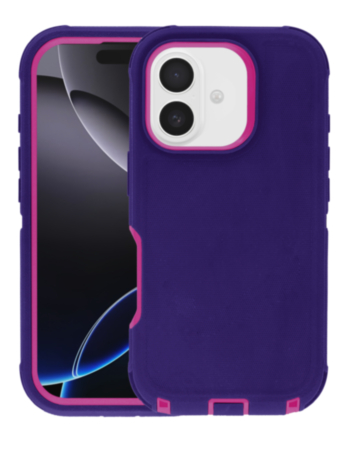 Heavy Duty Case - PURPLE & PINK for iPhone 17 (Only Ground Shipping)