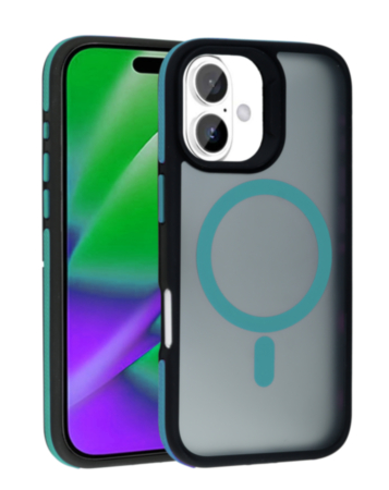 Bicolor Matte Magnetic Translucency Case (SEA BLUE) for iPhone 17 (Only Ground Shipping)