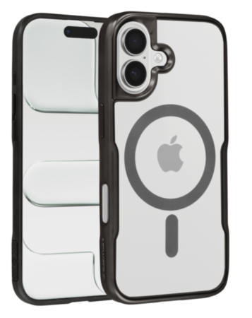 Glossy & Transparent Magnetic Case - BLACK for iPhone 17 (Only Ground Shipping)