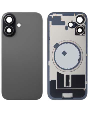 Back Glass with Frame and MagSafe Magnet for iPhone 17 (NO LOGO) (BLACK)