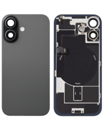 Back Glass with Frame and MagSafe Magnet for iPhone 17 (BLACK) (Service Pack)