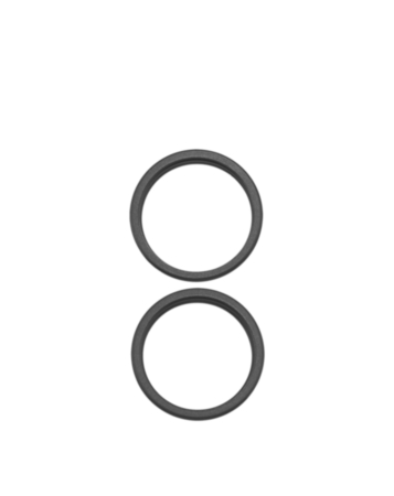 Back Camera Bezel Ring Only for iPhone 17 (BLACK) (2 Piece Set)