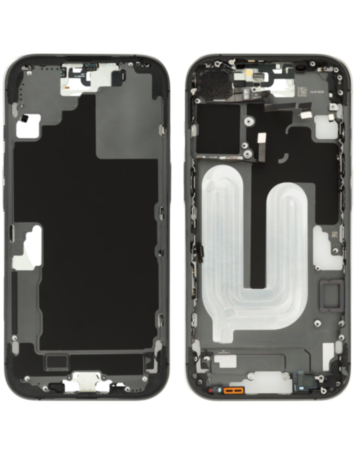 Middle Frame with Small Parts for iPhone 17 (BLACK) (International Version)