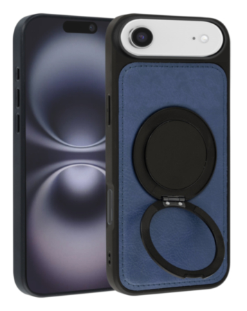Slim Leather Case with Wireless Charging Kickstand - BLUE for iPhone Air (Only Ground Shipping)