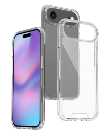 Hard Clear Case with Metal Button - CLEAR for iPhone Air (Only Ground Shipping)