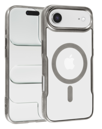 Glossy & Transparent Magnetic Case - TITANIUM for iPhone Air (Only Ground Shipping)
