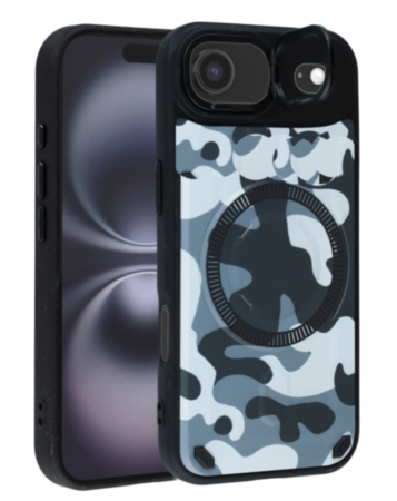 Camo Design Thin Magnetic Case with Camera Stand Kickstand - Style 4 for iPhone Air (Only Ground Shipping)