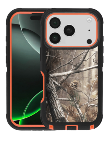 Heavy Duty Case for iPhone 17 Pro (CAMO ORANGE) (Only Ground Shipping)