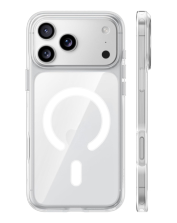 Wireless Charging Clear Case with IC Chip for iPhone 17 Pro Max (Only Ground Shipping)