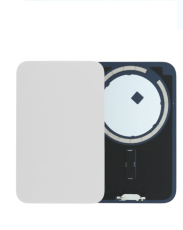 Back Glass with Frame and MagSafe Magnet for iPhone 17 Pro (NO LOGO) (SILVER)