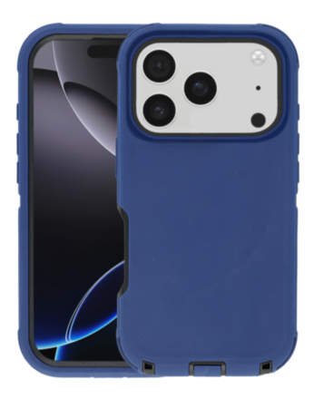 Heavy Duty Case for iPhone 17 Pro / 18 Pro (NAVY / BLACK) (Only Ground Shipping)