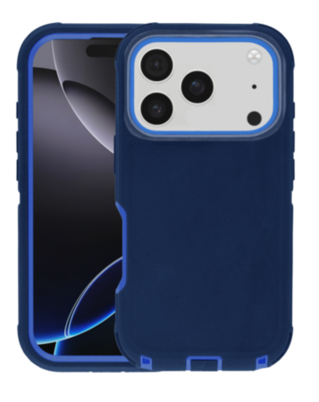 Heavy Duty Case for iPhone 17 Pro / 18 Pro (NAVY/ BLUE) (Only Ground Shipping)