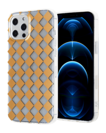 Dual Layer Gold Design Printed Case - 2 for iPhone 12 / 12 Pro (Only Ground Shipping)