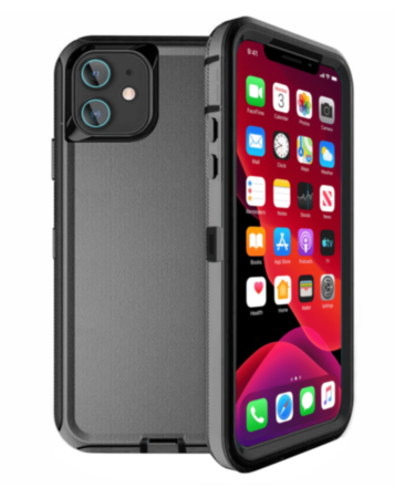 Heavy Duty Case for iPhone 12 Mini (BLACK) (Only Ground Shipping)