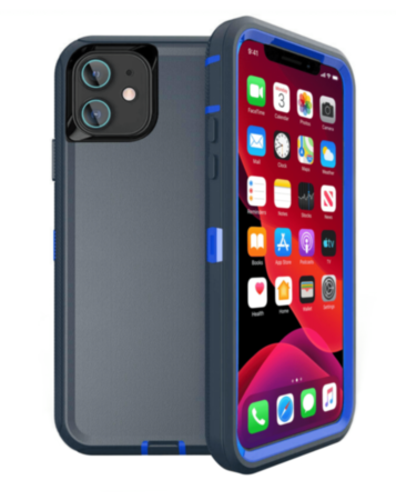 Heavy Duty Case for iPhone 12 Mini (DARK BLUE) (Only Ground Shipping)