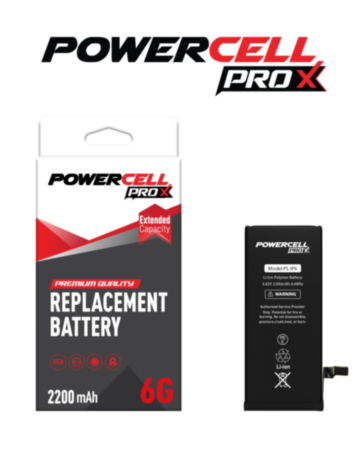 POWERCELL PRO Extended Capacity Replacement Battery for iPhone 6 (2200 mAh) (Only Ground Shipping)