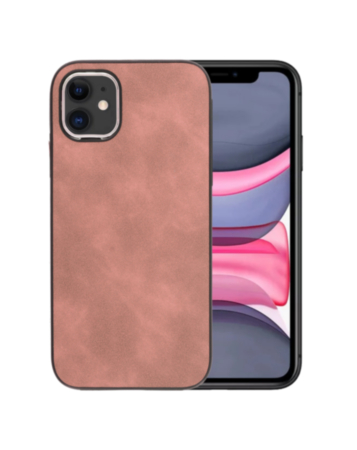 Matte Retro Leather Case - PINK for iPhone 11 (Only Ground Shipping)