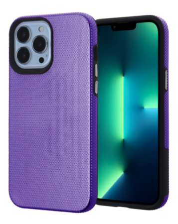Shock Absorption Protective Dual Layer Case - PURPLE for iPhone 11 (Only Ground Shipping)