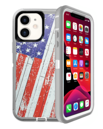 Heavy Duty Case for iPhone 11 (US FLAG) (Only Ground Shipping)