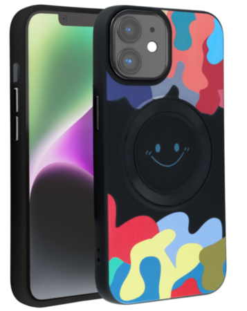 Happy Face Wireless Charging Case - BLACK for iPhone 11 (Only Ground Shipping)