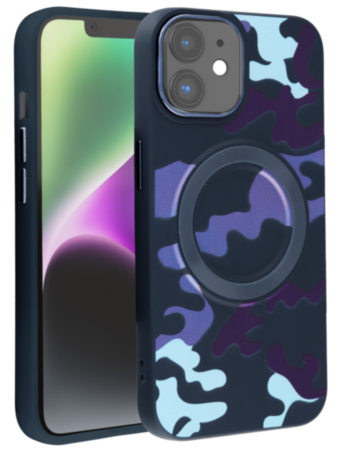 Camouflage Design Wireless Charging Case - PURPLE for iPhone 11 (Only Ground Shipping)