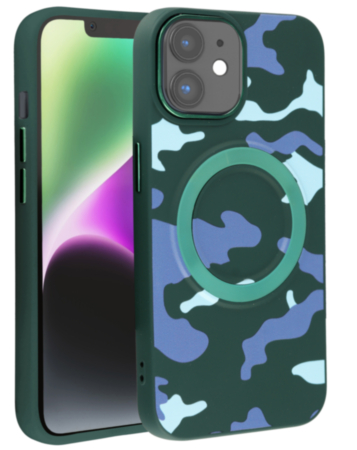 Camouflage Design Wireless Charging Case - GREEN for iPhone 11 (Only Ground Shipping)